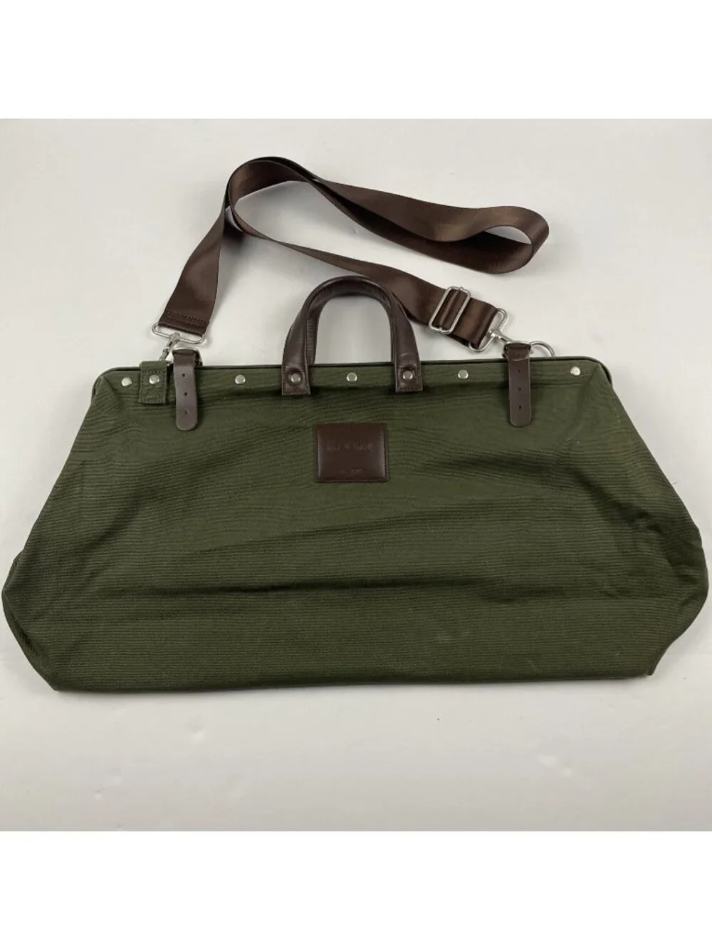 Line Of Trade No. 0312 Canvas Weekender Bag Gray Shoulder Duffle Carry On Bag